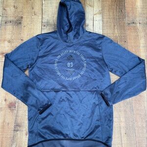 Adidas Men's Navy Hoodie with Logo